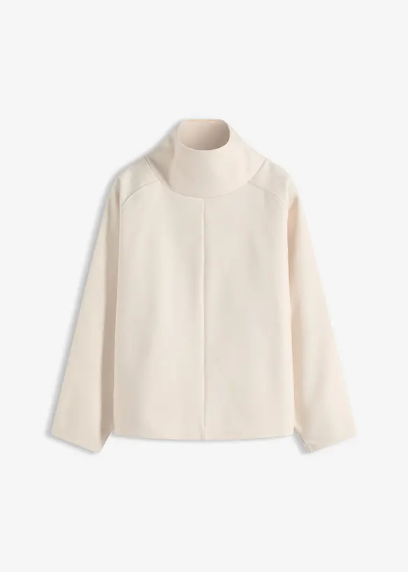 Rollkragenpullover in weiß von vorne - bonprix Rollkragenpullover in weiß von vorne - bonprix