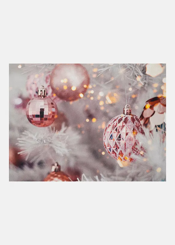 Fußmatte mit weihnachtlichem Design in lila von vorne - bonprix