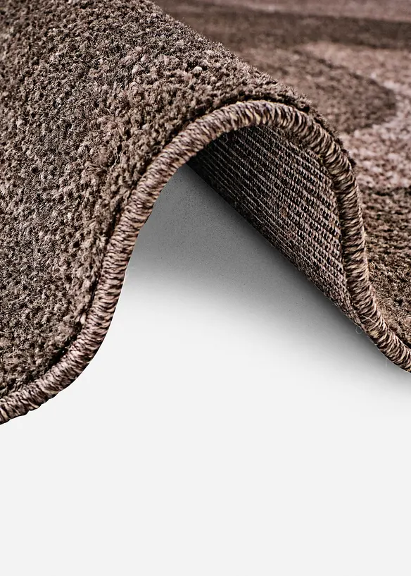 Teppich mit graphischer Musterung in braun (Detailaufnahme) - bonprix