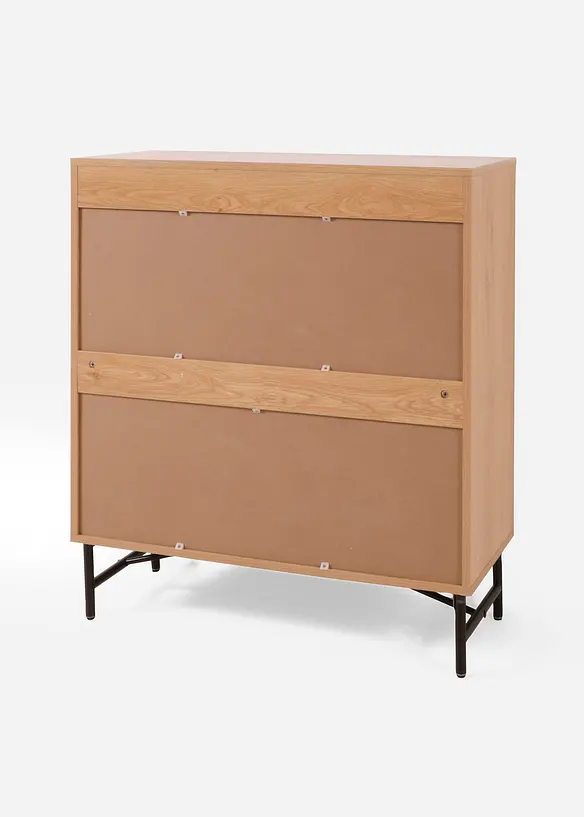 Kommode Lamellenfront in beige von hinten - bonprix