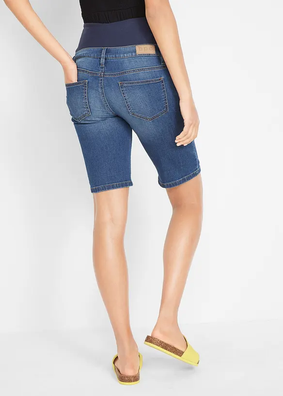 Umstands-Jeans-Bermuda, Regular Fit in blau von hinten - bonprix Umstands-Jeans-Bermuda, Regular Fit in blau von hinten - bonprix