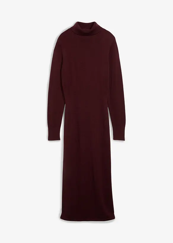Strickkleid aus Merinowolle in rot von vorne - bonprix Strickkleid aus Merinowolle in rot von vorne - bonprix