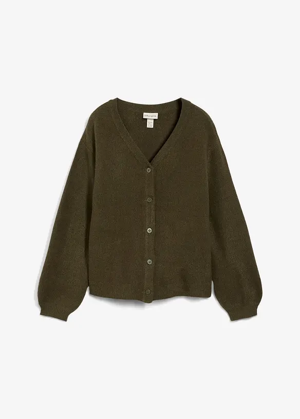 Strickjacke in grün von vorne - bonprix Strickjacke in grün von vorne - bonprix