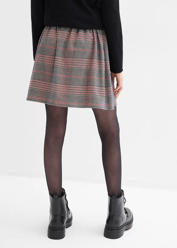 Rock mit Bequembund in beige von hinten - bonprix