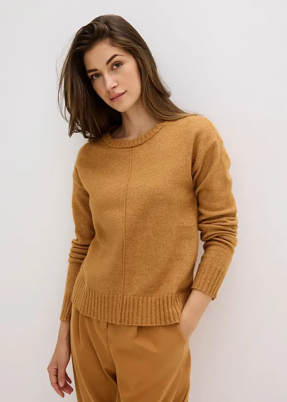 Pullover in braun von vorne (im Anschnitt) - bonprix Pullover in braun von vorne (im Anschnitt) - bonprix