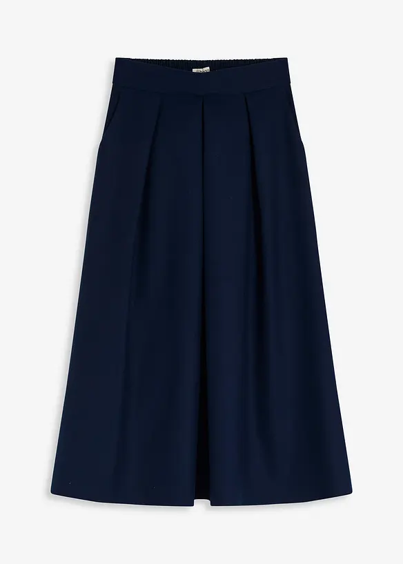 Faltenrock mit Komfortbund in blau von vorne - bonprix Faltenrock mit Komfortbund in blau von vorne - bonprix