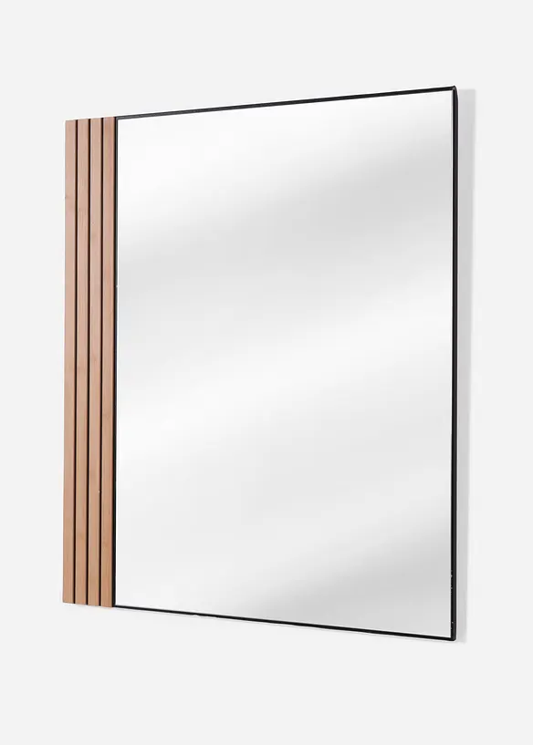 Wandspiegel rechteckig in beige von vorne - bonprix