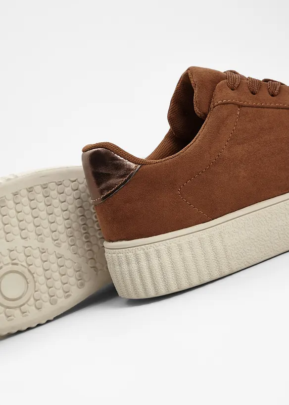 Sneaker in braun - bonprix