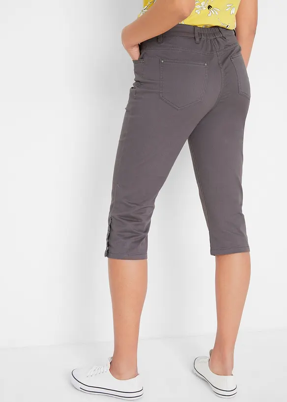 Capri-Hose aus Baumwoll-Mix in grau von hinten - bonprix Capri-Hose aus Baumwoll-Mix in grau von hinten - bonprix