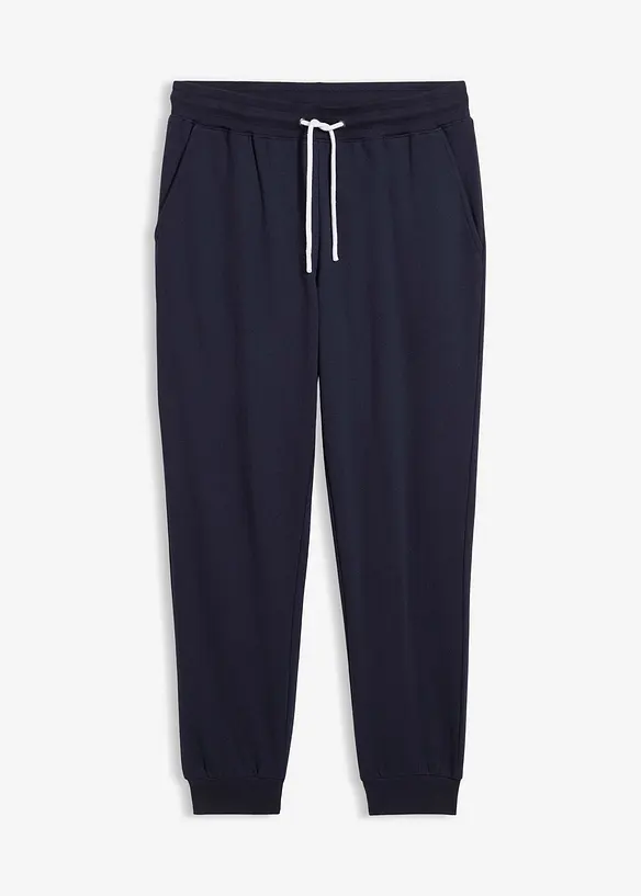 Regular Fit Jogginghose, Straight in blau von vorne - bonprix
