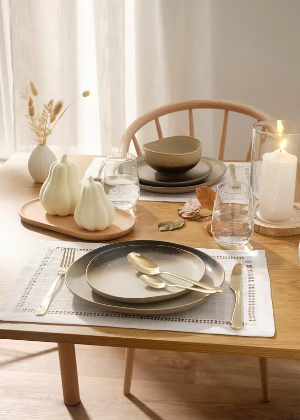 Deko-Objekte Kürbisse (2-tlg. Set) in beige (Ambiente) - bonprix