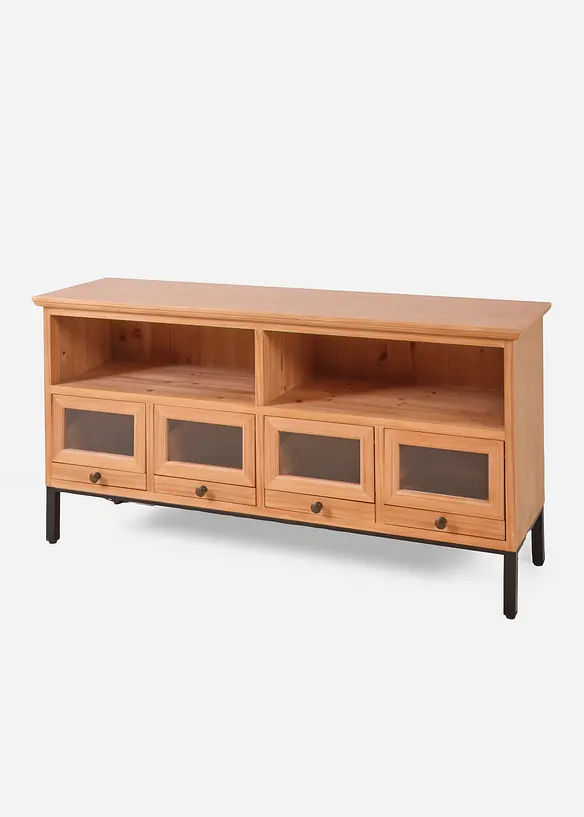 Low-Board mit Apothekerfächern in beige von vorne - bonprix