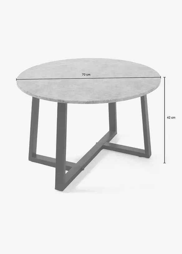 Marmor Couchtisch in braun - bonprix