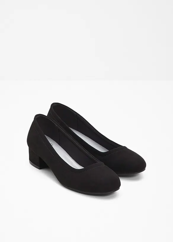 Pumps mit Blockabsatz in schwarz - bonprix