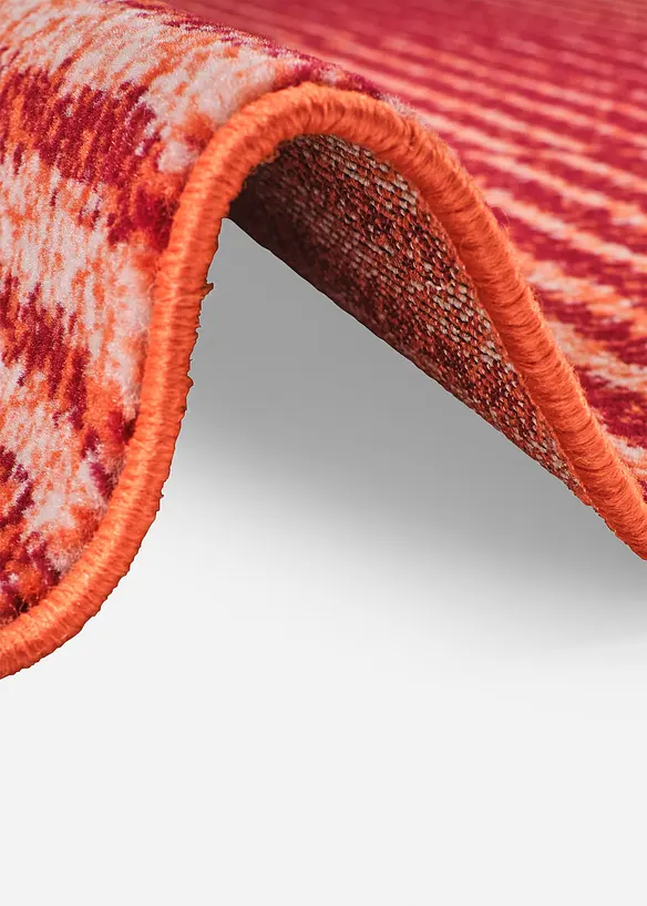 Teppich mit dezenter Musterung in orange (Detailaufnahme) - bonprix