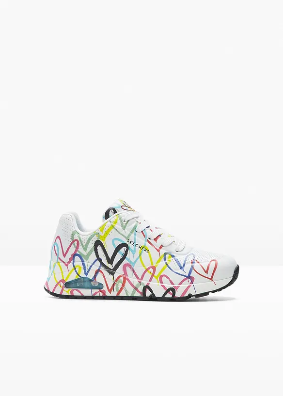 Skechers Sneaker mit Memory Foam in weiß von vorne - Skechers