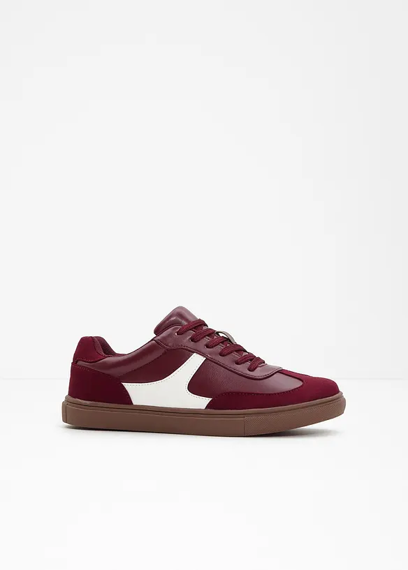 Sneaker im Retrolook in rot - bonprix