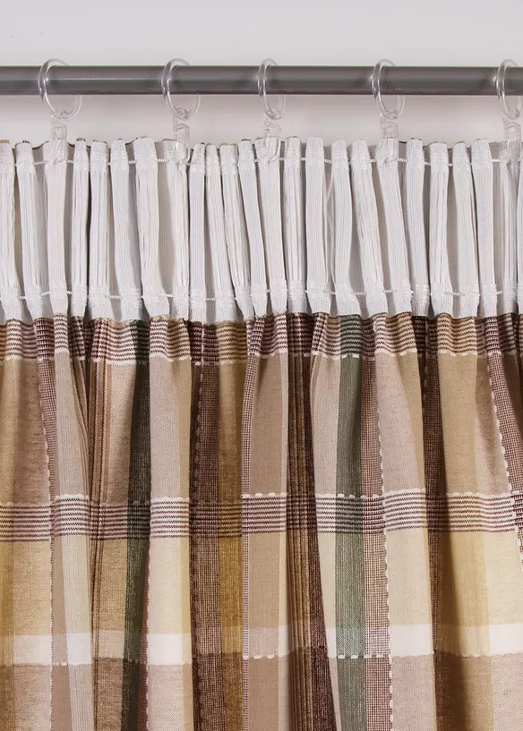 Vorhang gewebt aus Bio-Baumwolle (1er Pack) in beige - bonprix Vorhang gewebt aus Bio-Baumwolle (1er Pack) in beige - bonprix