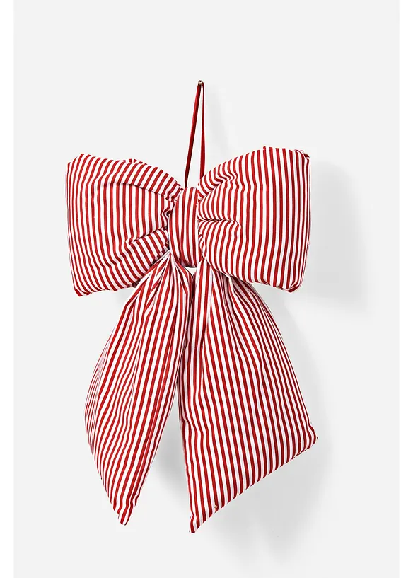 Boltze Hängedeko Schleife in rot von vorne - Boltze Home Collections