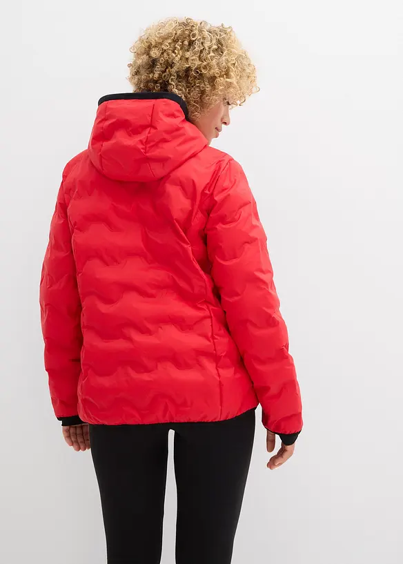 wasserabweisende, ultraleichte Funktions-Jacke in rot von hinten (im Anschnitt) - bonprix
