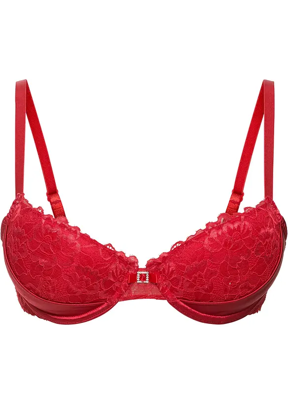 Schalen BH mit Bügel in rot von vorne - bonprix