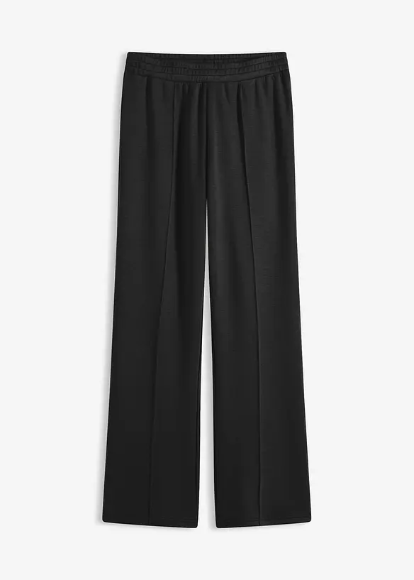 Scuba-Sweathose aus softem Viskose-Mix in schwarz von vorne - bonprix Scuba-Sweathose aus softem Viskose-Mix in schwarz von vorne - bonprix