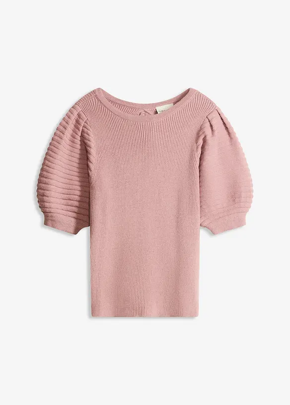 Pullover aus softem Viskose-Mix in rosa von vorne - bonprix Pullover aus softem Viskose-Mix in rosa von vorne - bonprix