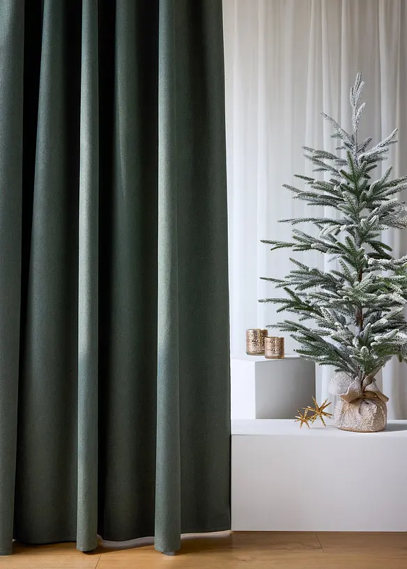 Kunst-Weihnachtsbaum mit Schneeoptik in grün (Ambiente) - bonprix