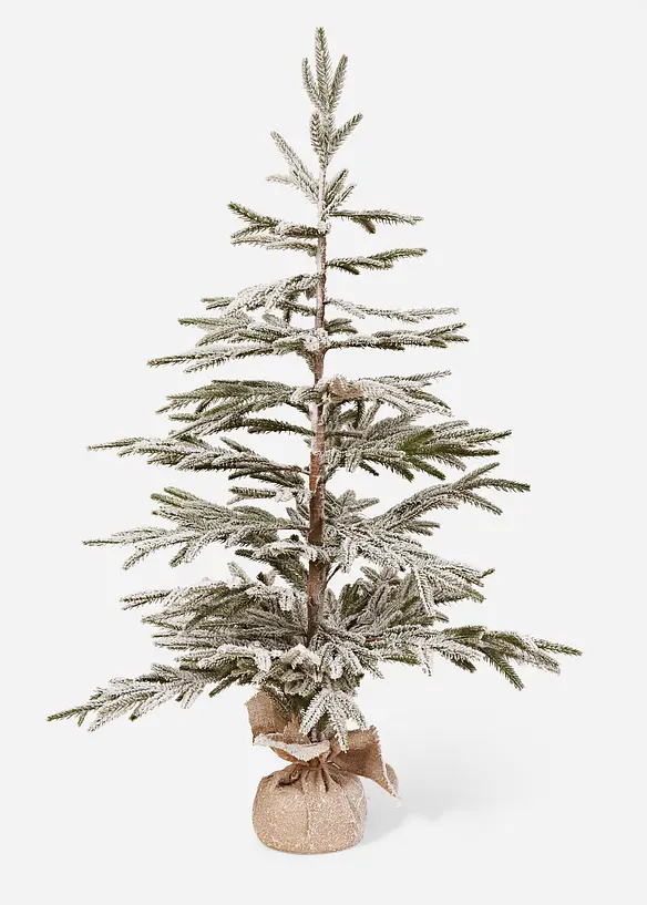 Kunst-Weihnachtsbaum mit Schneeoptik in grün von vorne - bonprix
