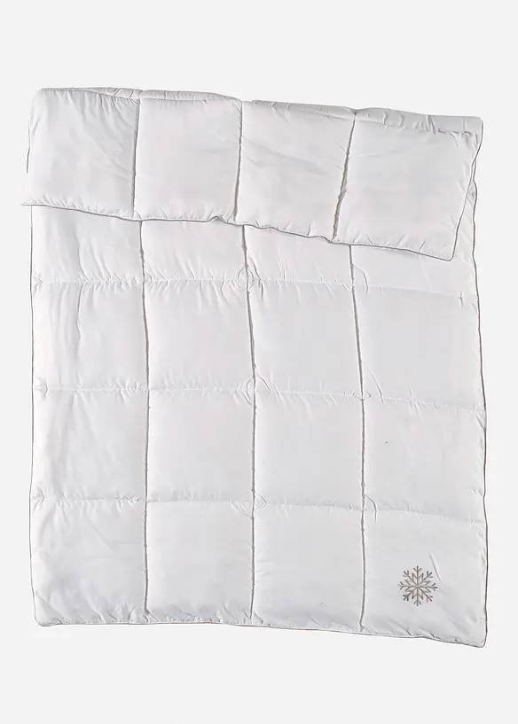 Bettdecke Daunen Touch Schneeflocke extrawarm in weiß von vorne - bonprix Bettdecke Daunen Touch Schneeflocke extrawarm in weiß von vorne - bonprix