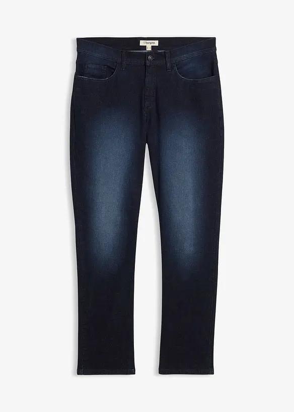 Regular-Fit-Jeans mit Komfortschnitt, Straight in blau von vorne - bonprix