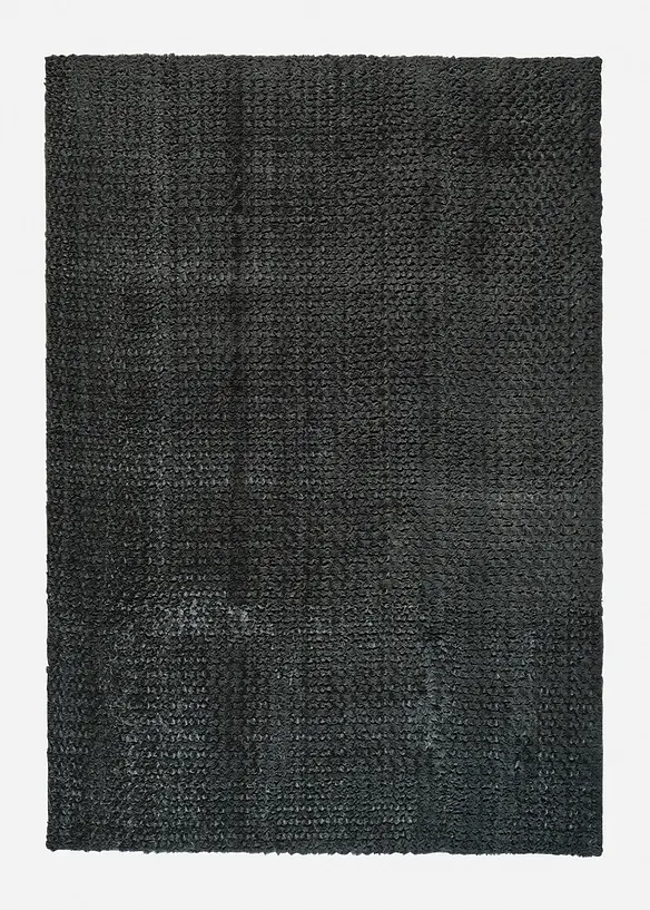 Kunstfell Teppich mit weicher Oberfläche in grau von vorne - bonprix