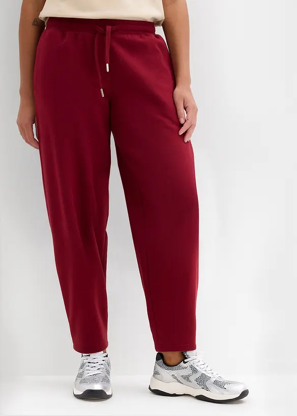 Barrel-Sweathose aus reiner Bio-Baumwolle in rot von vorne - bonprix Barrel-Sweathose aus reiner Bio-Baumwolle in rot von vorne - bonprix