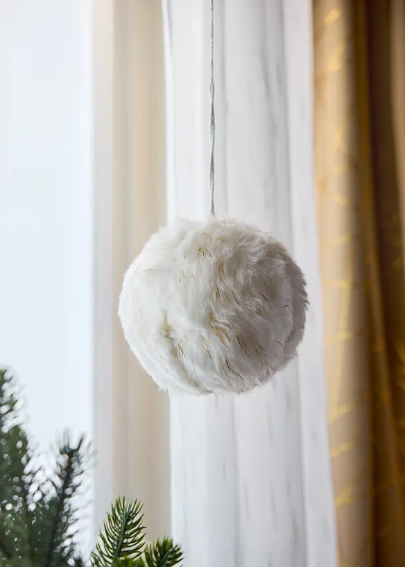 Hängedeko Plüschkugel in beige (Ambiente) - bonprix