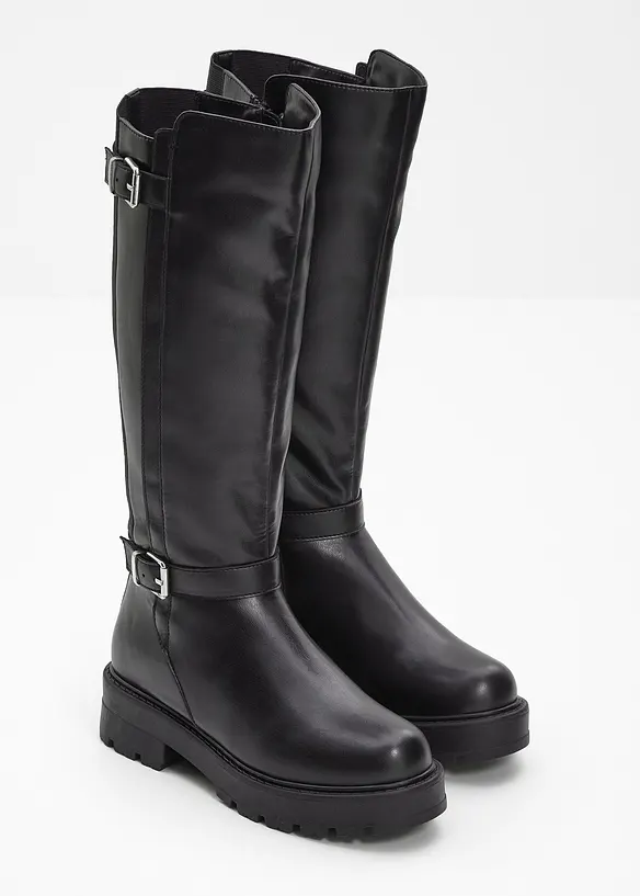 Plateau-Stiefel in schwarz - bonprix