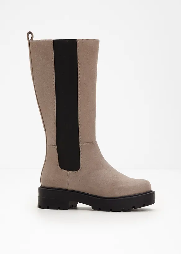 Weitschaftstiefel in braun - bonprix