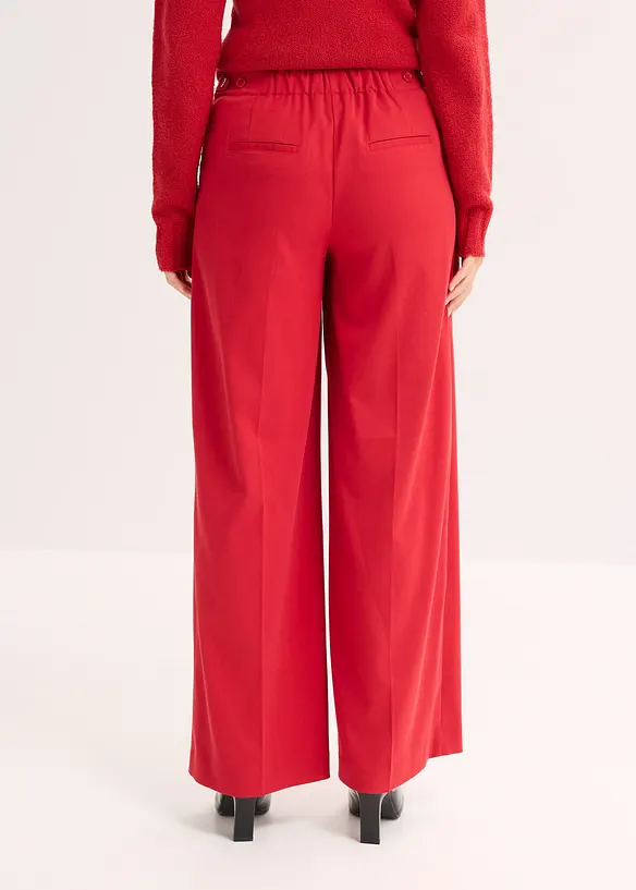 Palazzo-Hose in rot von hinten - bonprix