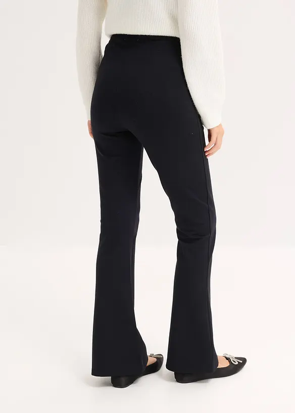 Leggings aus bequemen Punto di Roma in schwarz von hinten - bonprix Leggings aus bequemen Punto di Roma in schwarz von hinten - bonprix