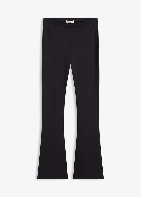 Leggings aus bequemen Punto di Roma in schwarz von vorne - bonprix Leggings aus bequemen Punto di Roma in schwarz von vorne - bonprix