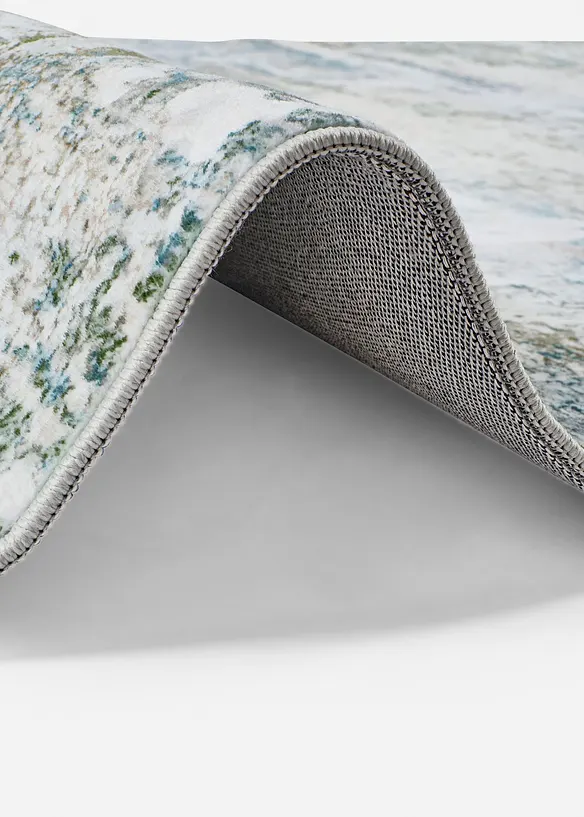 Teppich mit graphischer Musterung in grün (Detailaufnahme) - bonprix