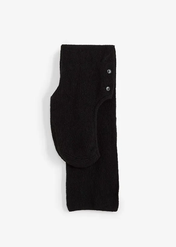 Kapuzenschal in schwarz von vorne - bonprix