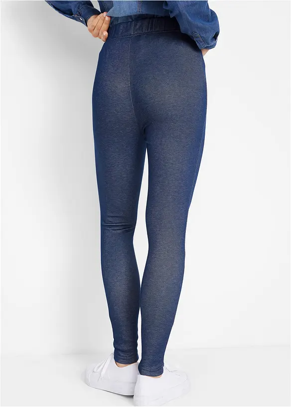 Thermo-Leggins in Jeansoptik in blau von hinten - bonprix Thermo-Leggins in Jeansoptik in blau von hinten - bonprix