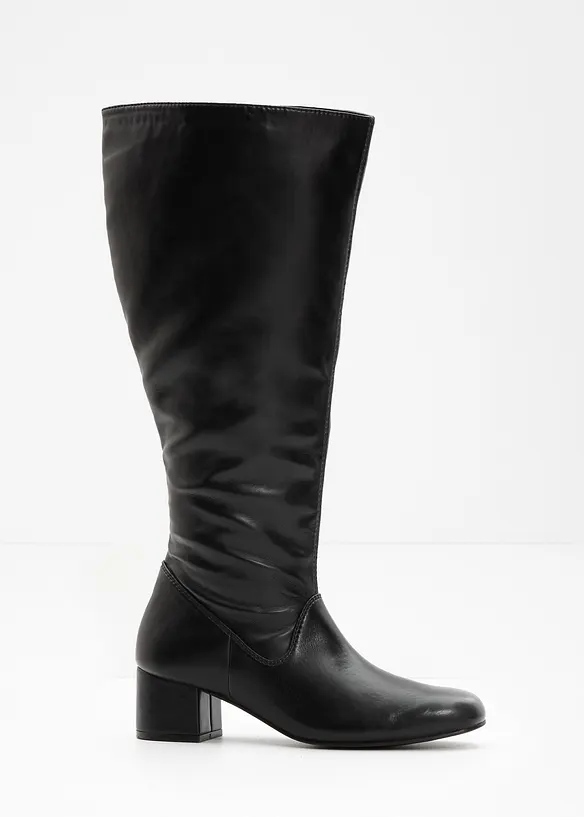 Weitschaftstiefel in schwarz - bonprix