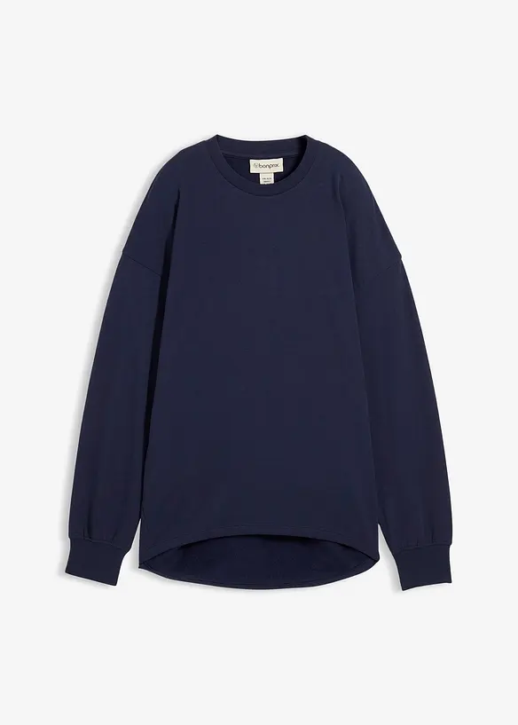 Oversize Sweatshirt in blau von vorne - bonprix Oversize Sweatshirt in blau von vorne - bonprix