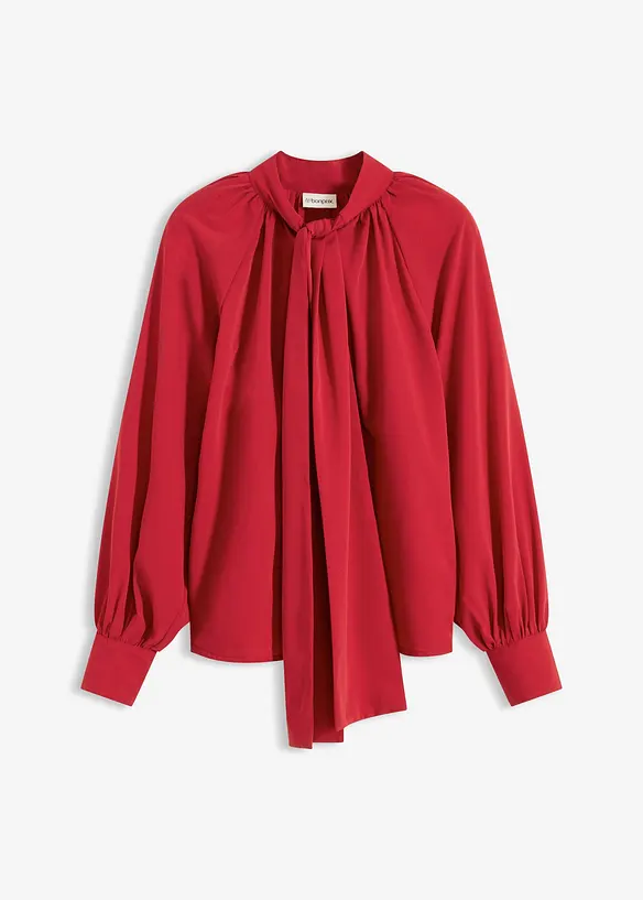 Schluppenbluse in rot von vorne - bonprix Schluppenbluse in rot von vorne - bonprix