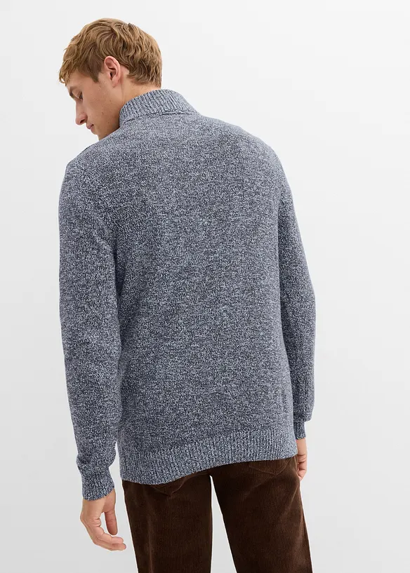 Pullover in Regular Fit in blau von hinten (im Anschnitt) - bonprix