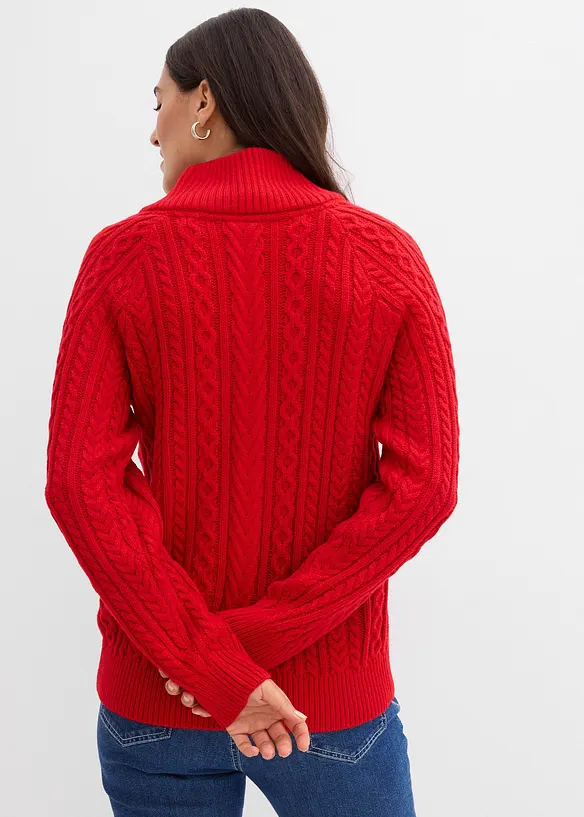 Pullover in rot von hinten (im Anschnitt) - bonprix Pullover in rot von hinten (im Anschnitt) - bonprix