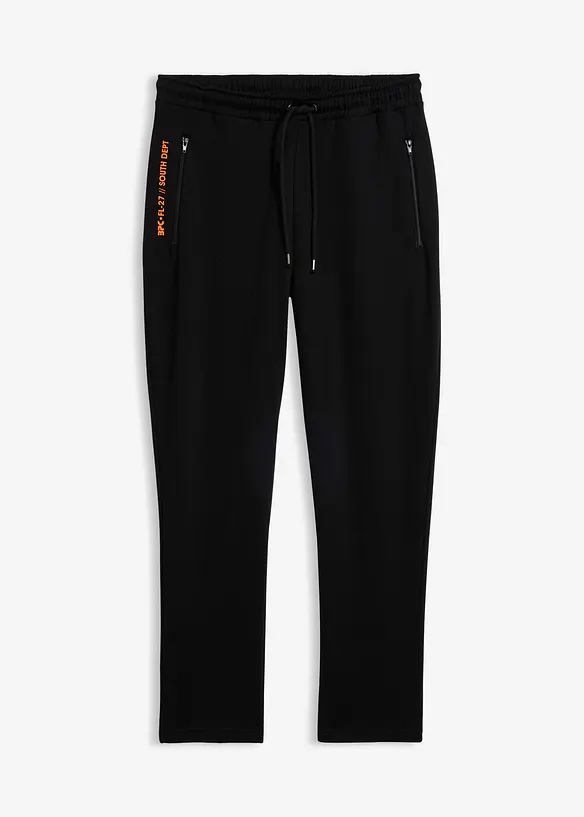 Regular Fit Jogginghose, Straight in schwarz von vorne - bonprix