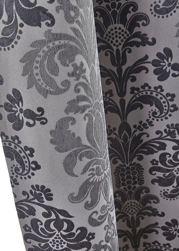 Abdunkelnder Vorhang aus gewebtem Jacquard, in vielen Größen (1er Pack) in grau (Detailaufnahme) - bonprix
