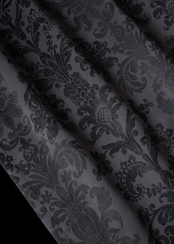 Abdunkelnder Vorhang aus gewebtem Jacquard, in vielen Größen (1er Pack) in schwarz (Detailaufnahme) - bonprix